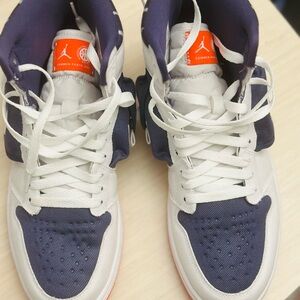 Nike Air Jordan 1 Utility Quai Stash White Mens